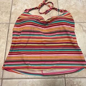 "The Sunset Stripe Tank The Top You’ll Live In All Summer" Size M , No Tag
